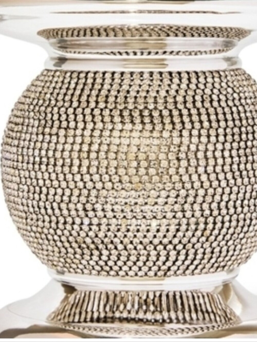 Bath & Body Works Silver Candle Holder